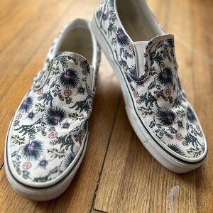 Vans floral slip-ons